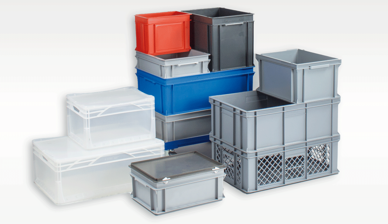Kunststoffbox mit Deckel – Stapelbare Plastikboxen in Top-Qualität